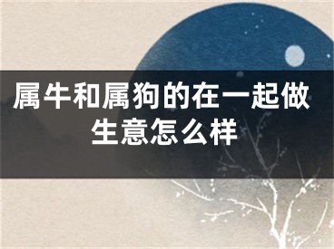 属牛和属狗的在一起做生意怎么样