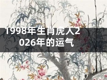 1998年生肖虎人2026年的运气