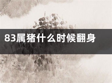 83属猪什么时候翻身