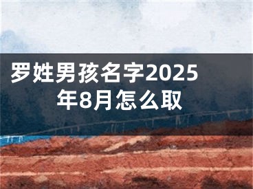 罗姓男孩名字2025年8月怎么取