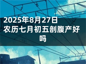 2025年8月27日农历七月初五剖腹产好吗