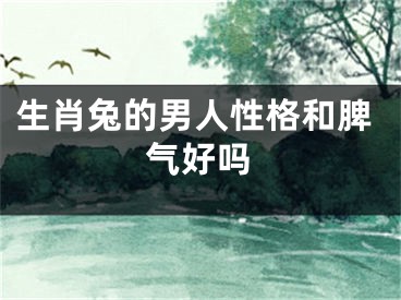 生肖兔的男人性格和脾气好吗