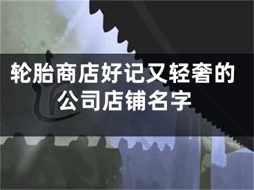 轮胎商店好记又轻奢的公司店铺名字