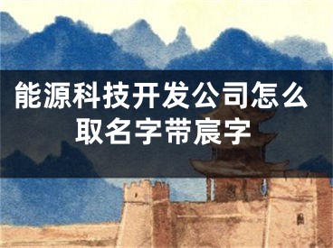 能源科技开发公司怎么取名字带宸字