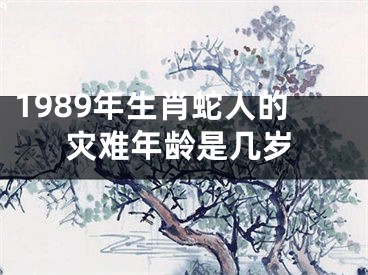 1989年生肖蛇人的灾难年龄是几岁