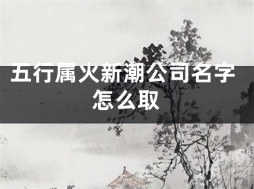 五行属火新潮公司名字怎么取