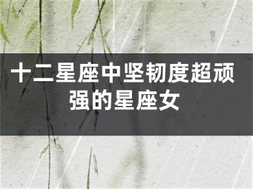 十二星座中坚韧度超顽强的星座女