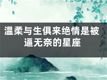 温柔与生俱来绝情是被逼无奈的星座