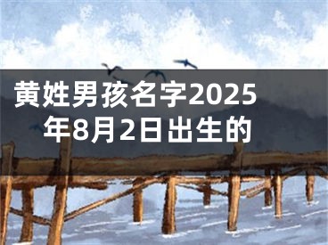 黄姓男孩名字2025年8月2日出生的