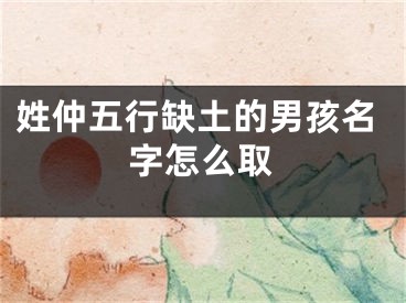 姓仲五行缺土的男孩名字怎么取