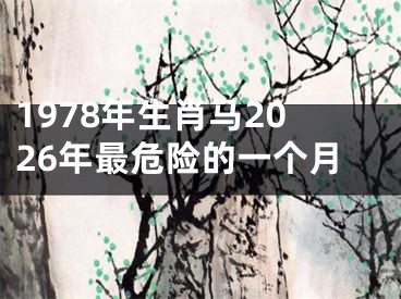 1978年生肖马2026年最危险的一个月