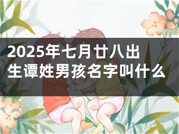 2025年七月廿八出生谭姓男孩名字叫什么
