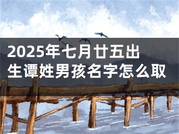2025年七月廿五出生谭姓男孩名字怎么取