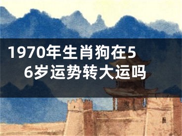1970年生肖狗在56岁运势转大运吗