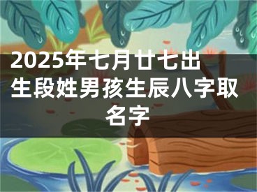 2025年七月廿七出生段姓男孩生辰八字取名字