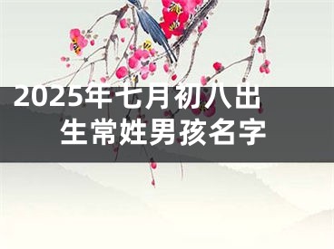 2025年七月初八出生常姓男孩名字