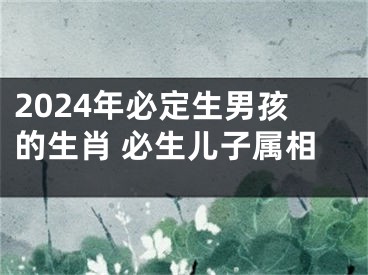 2024年必定生男孩的生肖 必生儿子属相
