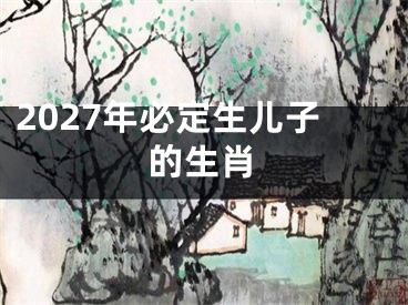2027年必定生儿子的生肖
