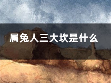 属兔人三大坎是什么
