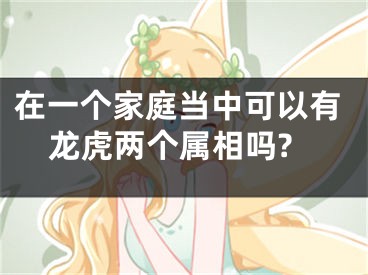 在一个家庭当中可以有龙虎两个属相吗?