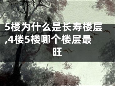 5楼为什么是长寿楼层,4楼5楼哪个楼层最旺