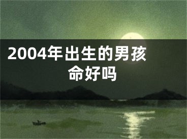 2004年出生的男孩命好吗