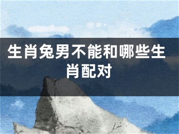 生肖兔男不能和哪些生肖配对