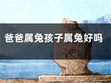 爸爸属兔孩子属兔好吗