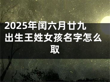 2025年闰六月廿九出生王姓女孩名字怎么取