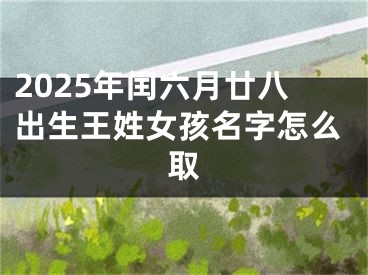 2025年闰六月廿八出生王姓女孩名字怎么取