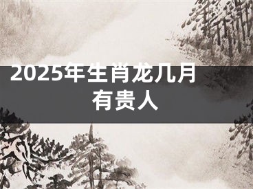 2025年生肖龙几月有贵人