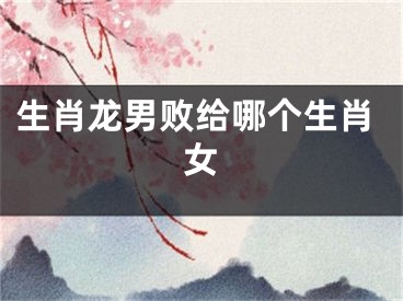 生肖龙男败给哪个生肖女