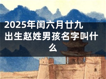2025年闰六月廿九出生赵姓男孩名字叫什么