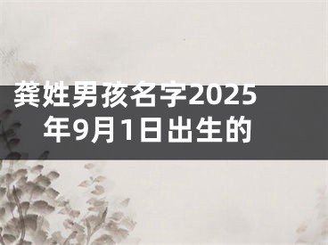 龚姓男孩名字2025年9月1日出生的