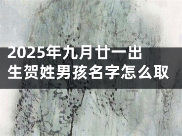 2025年九月廿一出生贺姓男孩名字怎么取
