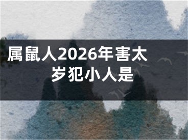 属鼠人2026年害太岁犯小人是