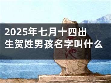 2025年七月十四出生贺姓男孩名字叫什么