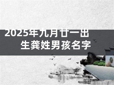 2025年九月廿一出生龚姓男孩名字