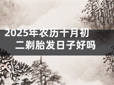 2025年农历十月初二剃胎发日子好吗