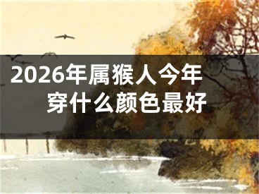 2026年属猴人今年穿什么颜色最好