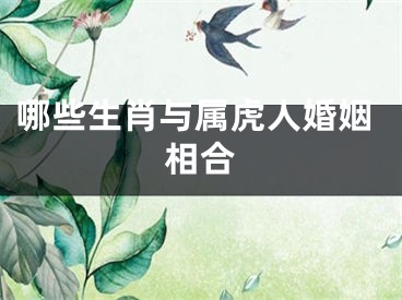 哪些生肖与属虎人婚姻相合