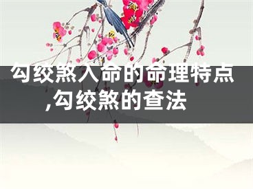 勾绞煞入命的命理特点,勾绞煞的查法