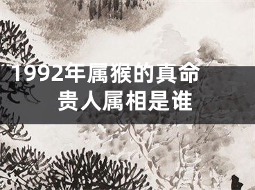 1992年属猴的真命贵人属相是谁
