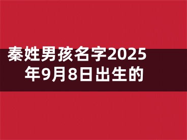 秦姓男孩名字2025年9月8日出生的