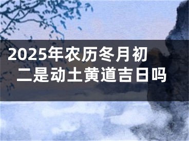 2025年农历冬月初二是动土黄道吉日吗