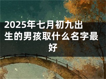 2025年七月初九出生的男孩取什么名字最好