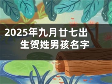 2025年九月廿七出生贺姓男孩名字