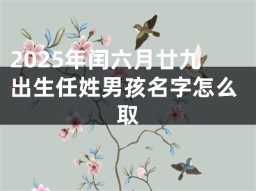 2025年闰六月廿九出生任姓男孩名字怎么取
