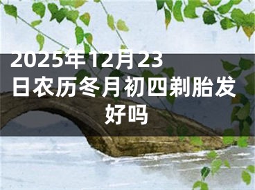 2025年12月23日农历冬月初四剃胎发好吗