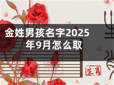金姓男孩名字2025年9月怎么取